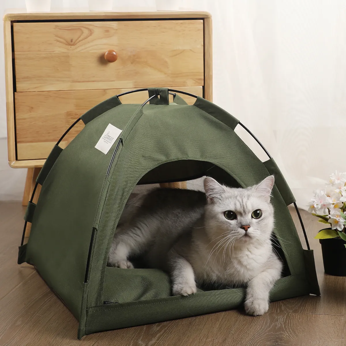 Pet Tent Bed Cats House Supplies Products Accessories Warm Cushions Furniture So