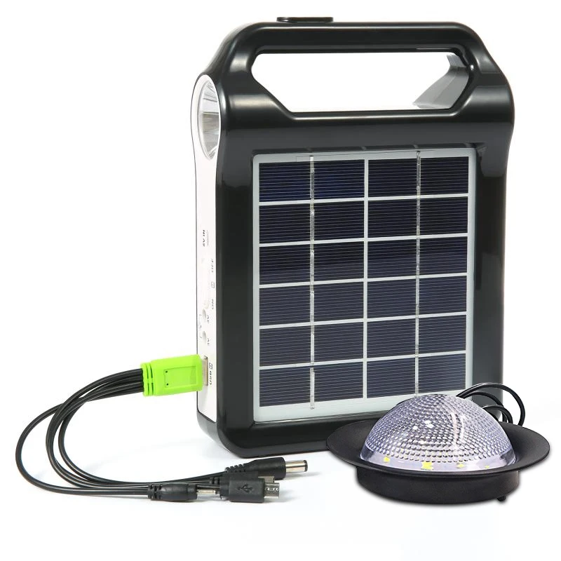 Portable 5V Rechargeable Solar Panel Power Storage Generator System USB Charger 