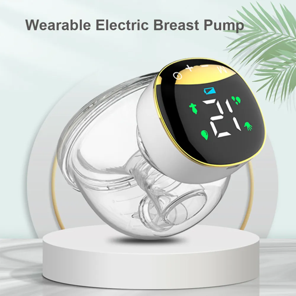 Portable Electric Breast Pump Silent Wearable Hands-Free Newborn Comfort Milk Ex