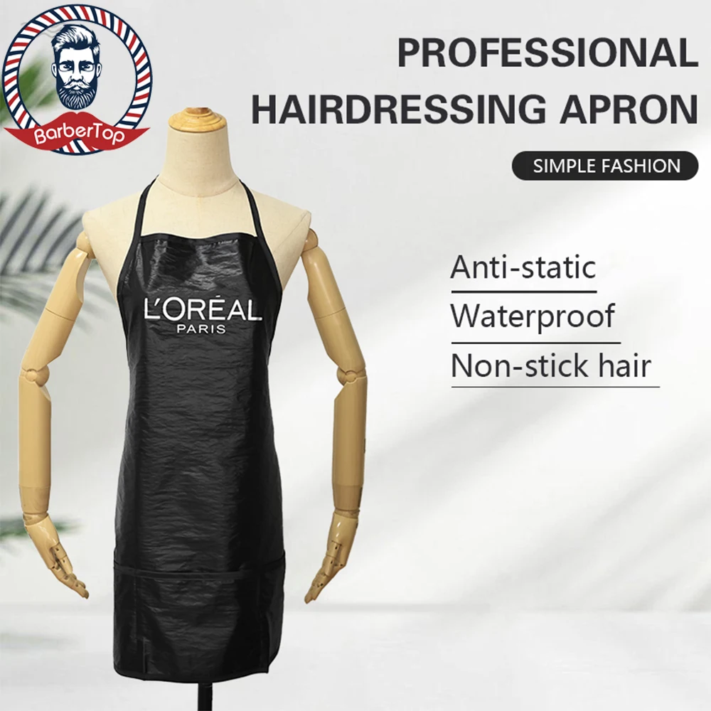Pro Hairdresser Waterproof Work Clothes Barbershop Hairstylist Haircut Cloth Apr