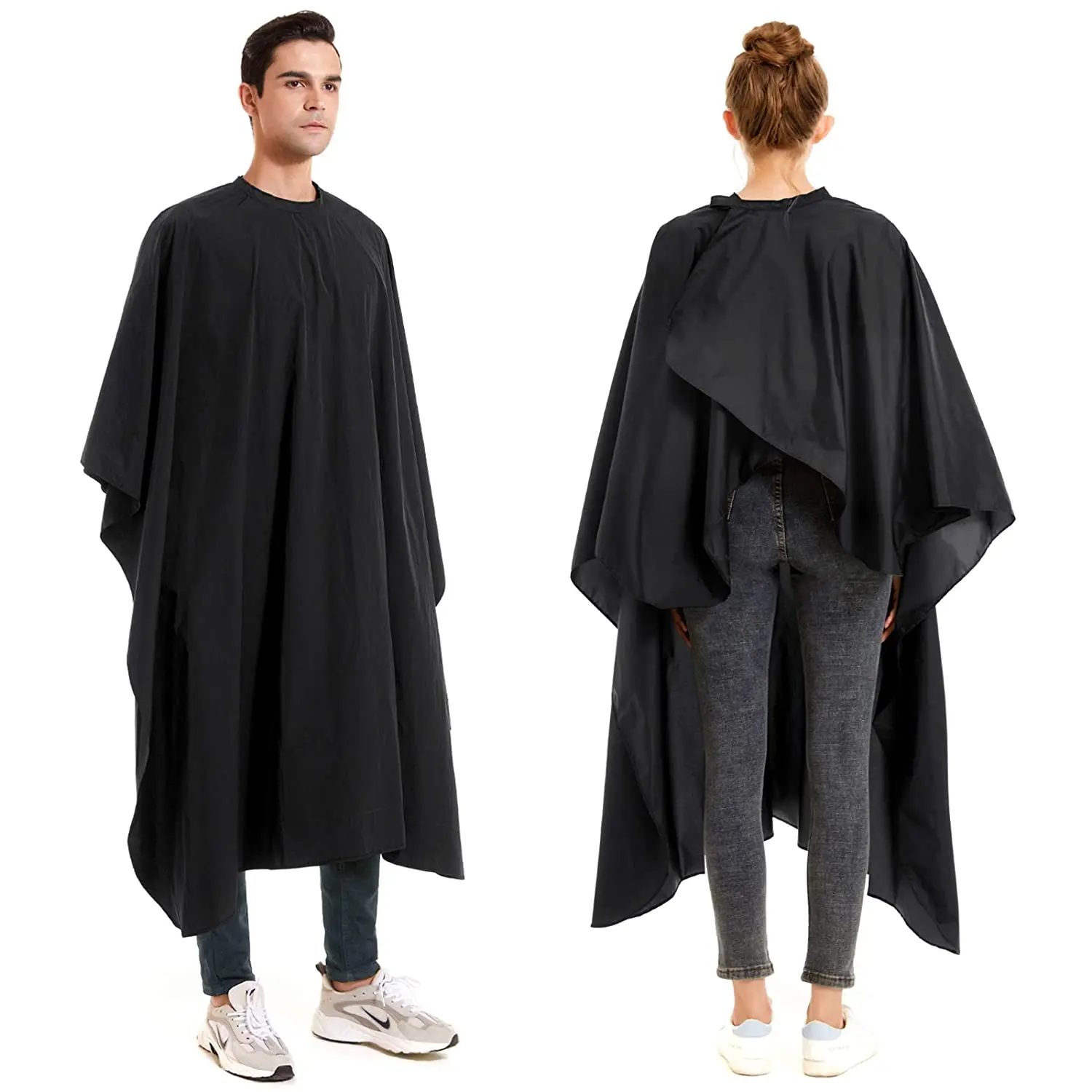 Professional Hairdressing Salon Nylon Cape with Closure Snap Barber Styling Cape