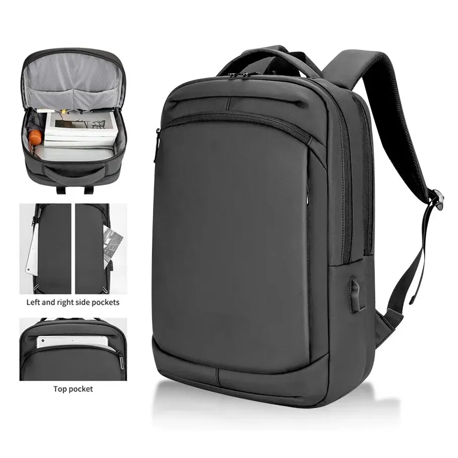 Quality PU Covered Black Gray High School Use 16.5 Inch Travel Business USB Lapt