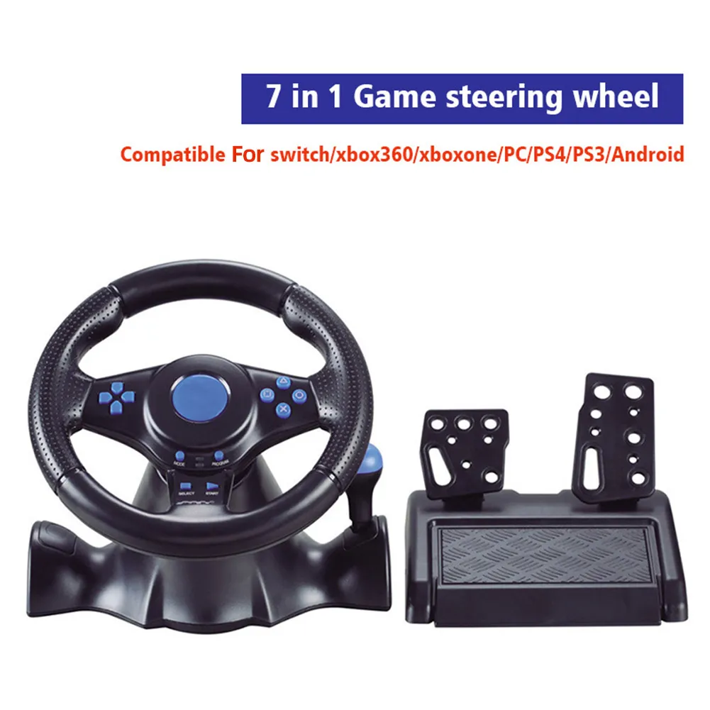 Racing Steering Wheel Vibration Controller Game Simulation Racing Pedals for Swi