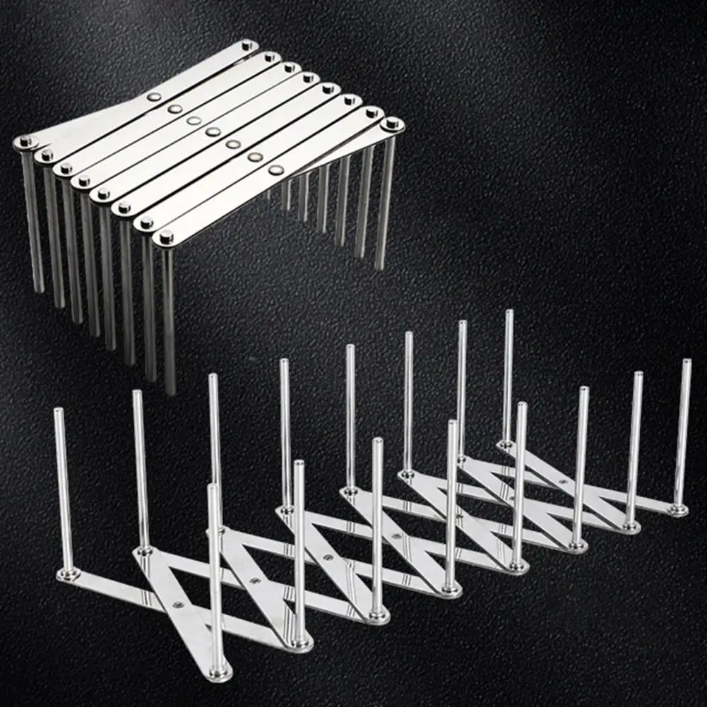 Retractable Storage Rack Space Saving Pot Lid Holder Space-saving Stainless Stee