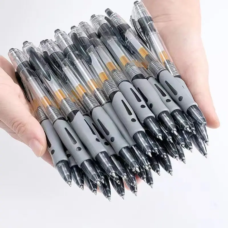 Roise Retractable Gel Pens Set Black/Red/Blue Ink Ballpoint for Writing Refills 