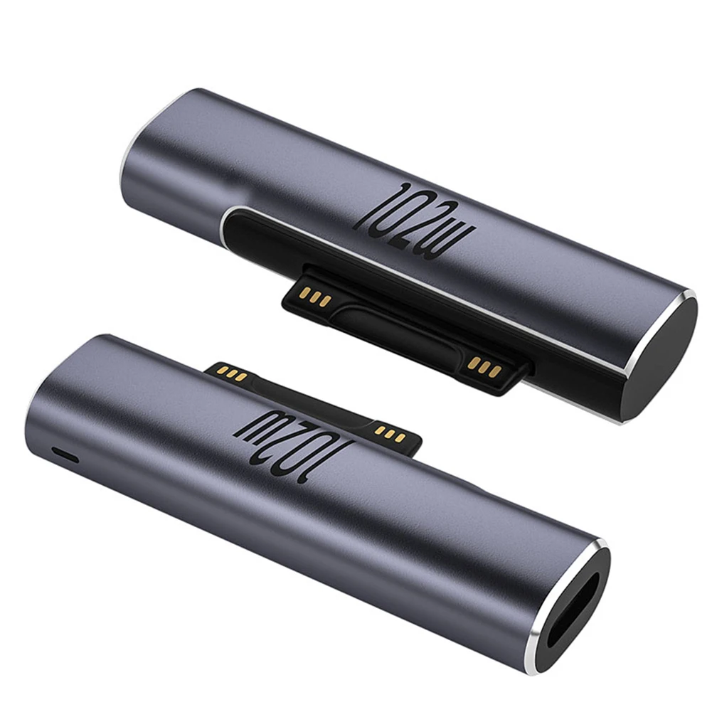 For Microsoft Surface Pro X 8 7 6 5 4 3 Go Book to USB Type C PD Adapter Tablet 
