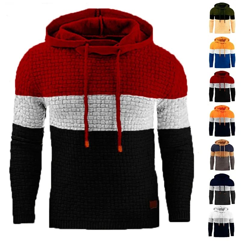 New Sweatwear Men's Warm Autumn Hooded Sweatshirts Male Fashion Sweater Hoodie S