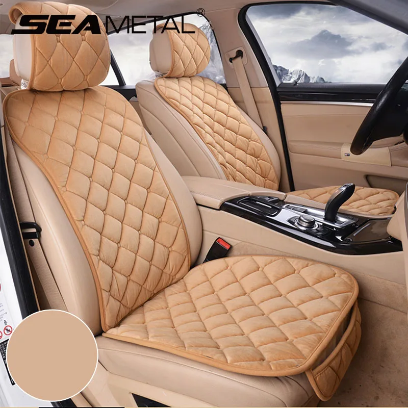 SEAMETAL Winter Car Seat Cover Soft Warm Car Seat Cushion Universal Plush Interi