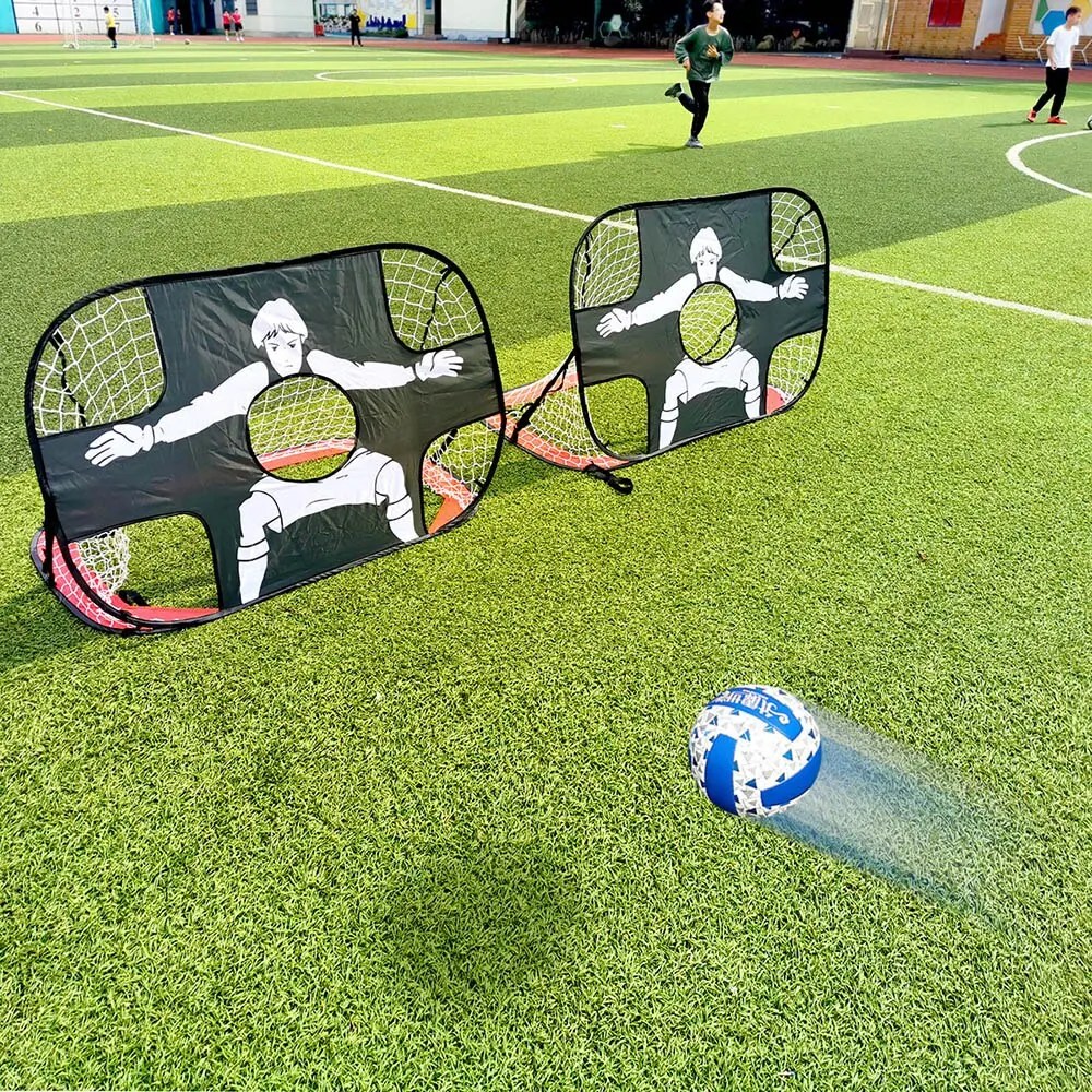 Foldable Football Goal Nylon Soccer Goal Kids and Adults Football Target Net for
