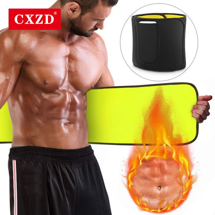 Sauna Waist Trainer Slimming Belt Men Gym Fitness Cincher Belly Control Corset S