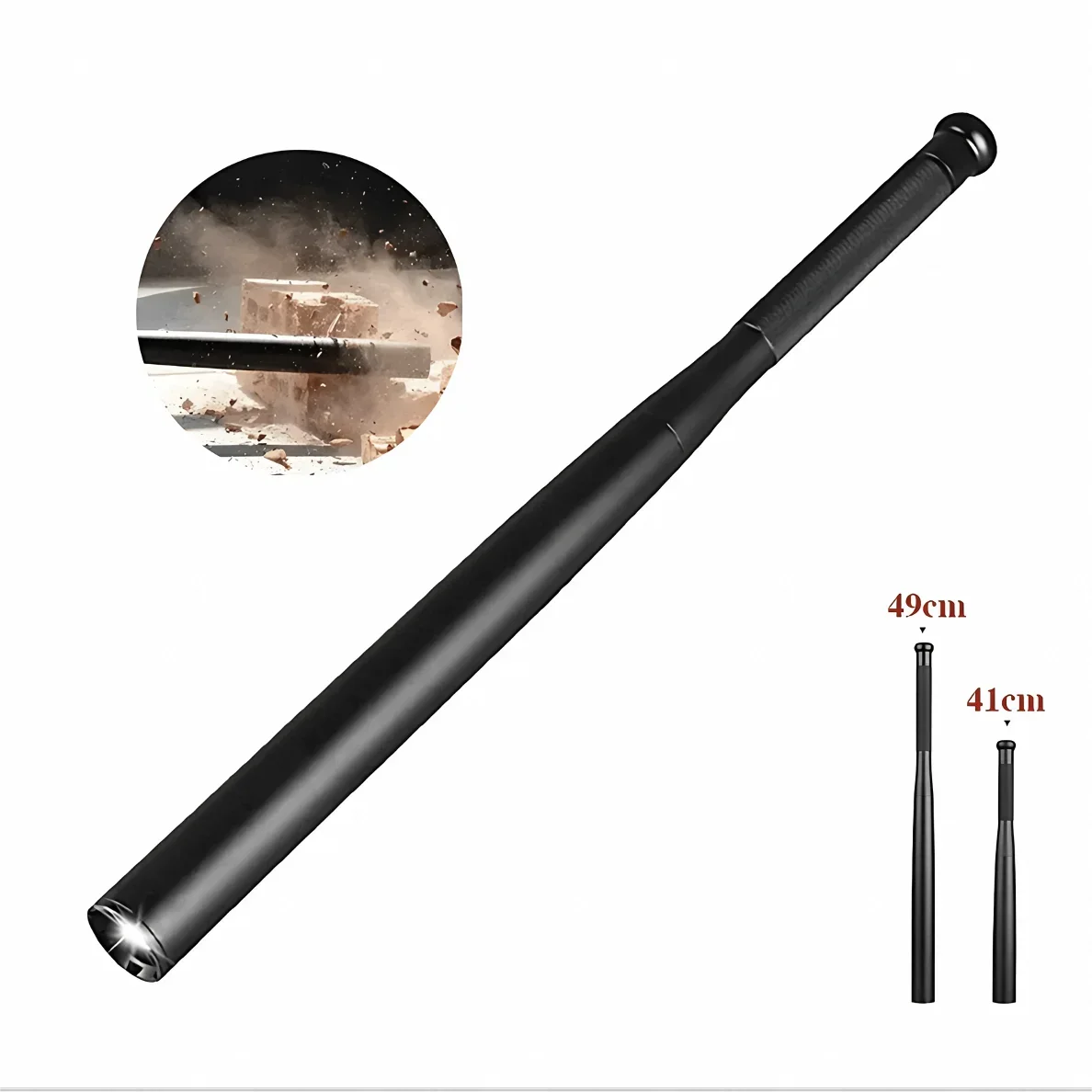 Self-defense Baseball Bat Flashlight T6 Light Bulb Outdoor Waterproof Multi-func