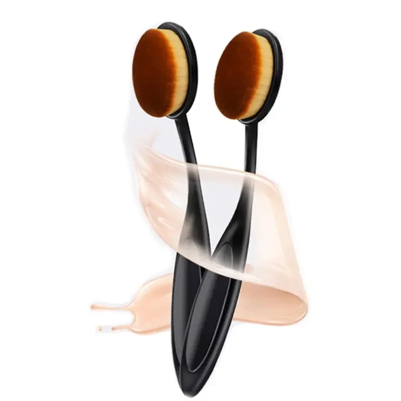 A Pair Large Foundation Brush Toothbrush Shape Makeup Make Up Tools Get Fast Eve
