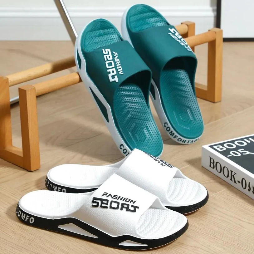 Slippers For Men Worn Externally Summer Trendy Flip Flops Bathroom Non-skid Indo