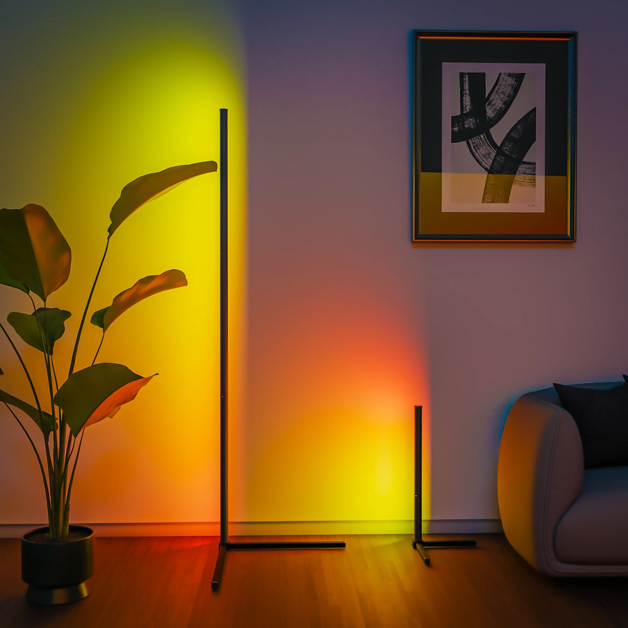 Smart RGB Dream Color Floor Lamp with Music Sync Modern 16 Million Color Changin