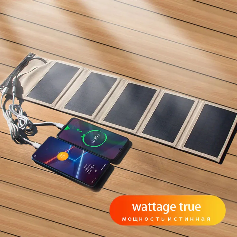Solar panel 5V 2USB Portable Foldable Waterproof For cell phone power bank 10W B