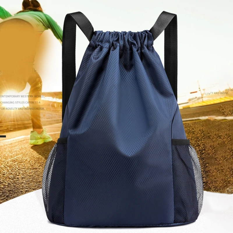 Sports Drawstring Backpack Sport Fitness Travel Outdoor Sackpack Women And Men L