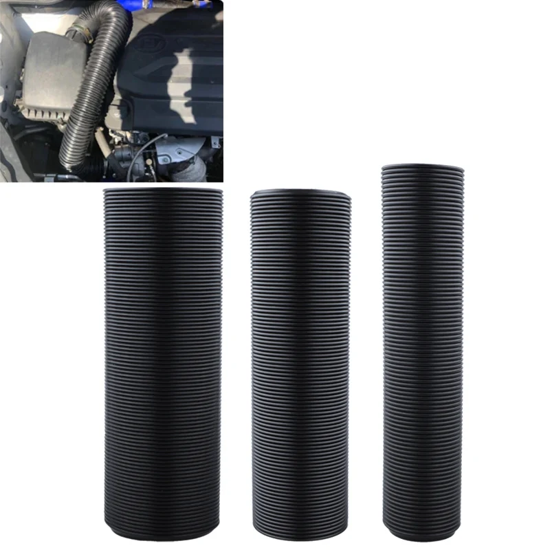 Steel wire +PP material Car Cold Air Intake Tube Kit Flexible Air Inlet Duct Pip