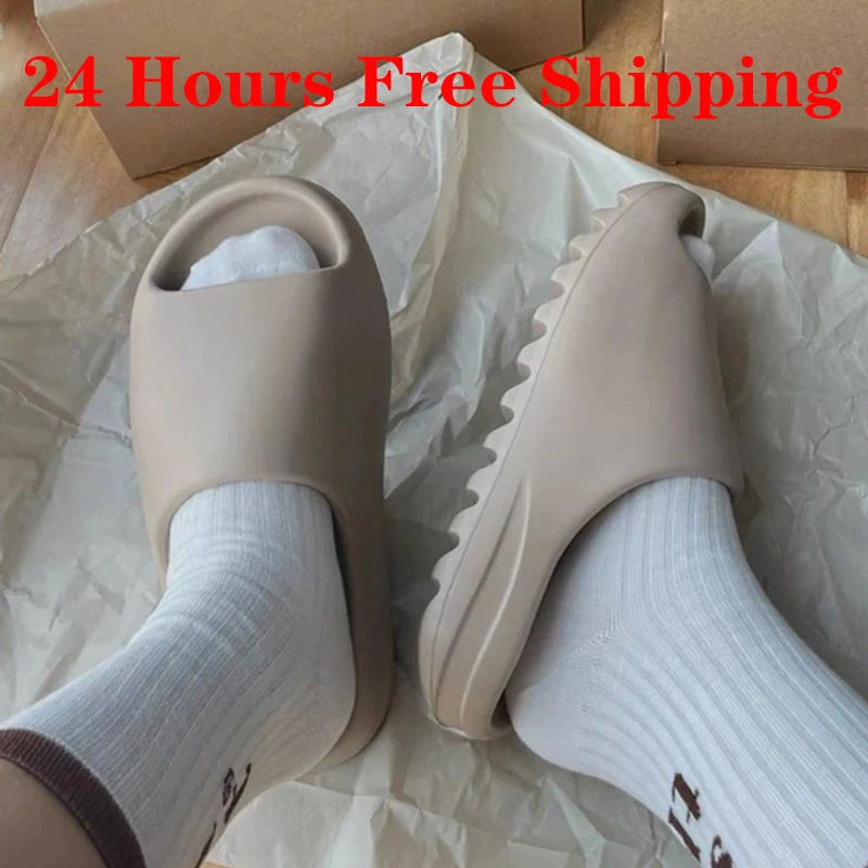 Summer Slippers Men Women Indoor Eva High Soft Bottom Sandals Open Toe Trend Sli