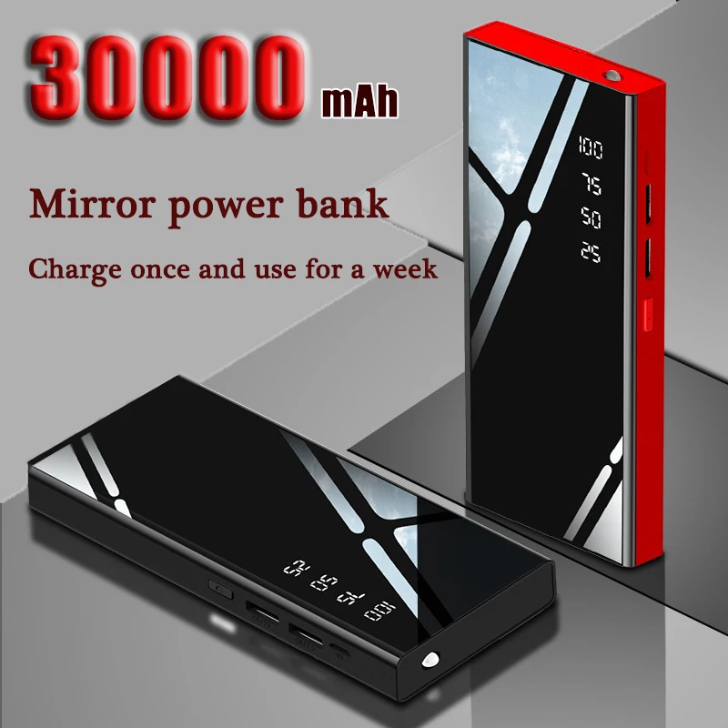 Super Fast Charging Power Bank 30000mAh External Power Bank 20000mAh Portable An