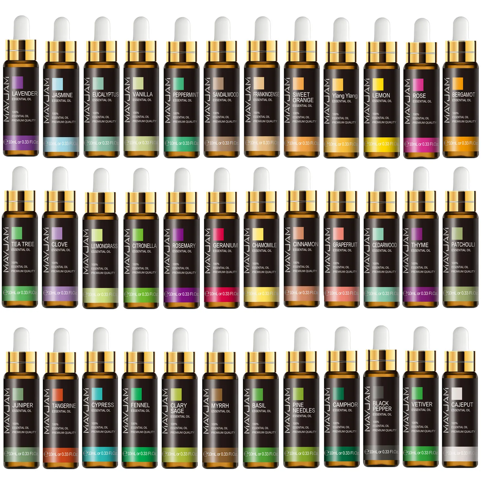Support Dropshipping 10ML Lavender Rose Eucalyptus Jasmine Vanilla Mint Sandalwo