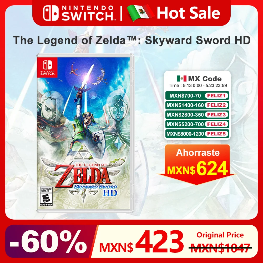 The Legend of Zelda Skyward Sword HD Nintendo Switch Game Deals 100% Official Or
