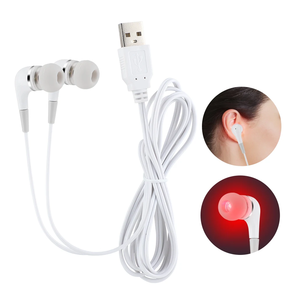 Tinnitus Ear Laser Therapy LLLT Irradiation Laser Physiotherapy Earplug Otitis M
