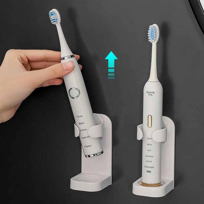 Toothbrush Stand Electric Wall-Mounted Holder Base Rack Organizer Traceless Spac