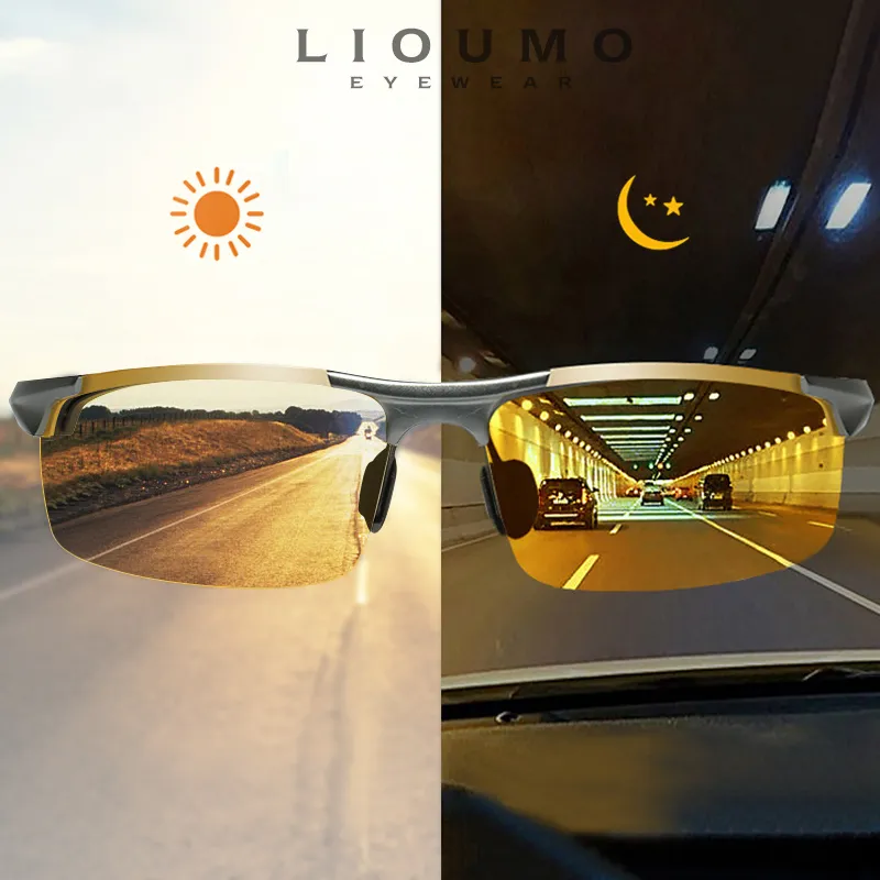 Anti-glare Day Night Vision Glasses For Driving Men Polarized Sunglasses Photoch