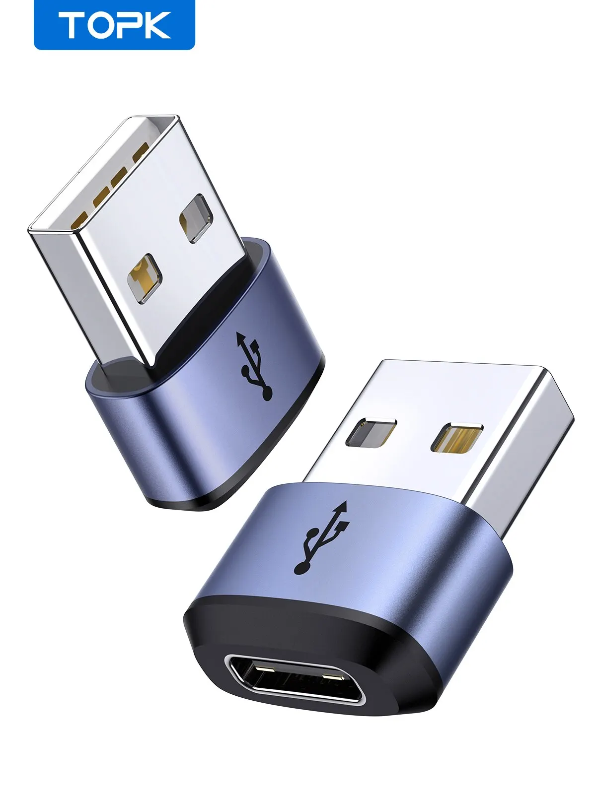 Topk at13 usb c zu usb männlich adapter usb weiblich (typ c) zu usb 2,0 männlich