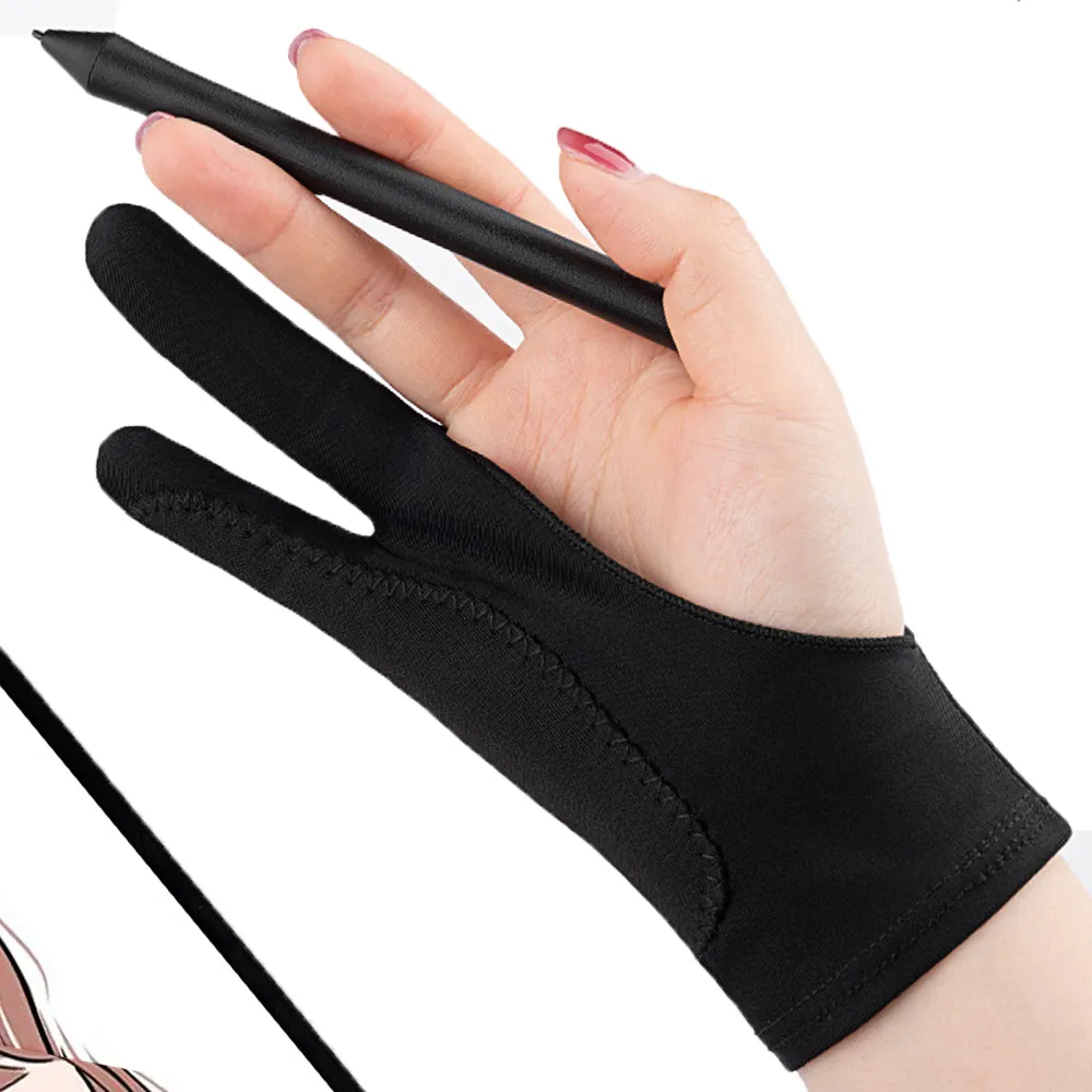 Two-finger Painting Gloves Anti-touch Anti-pollution Anti-dirty, Right And Left 