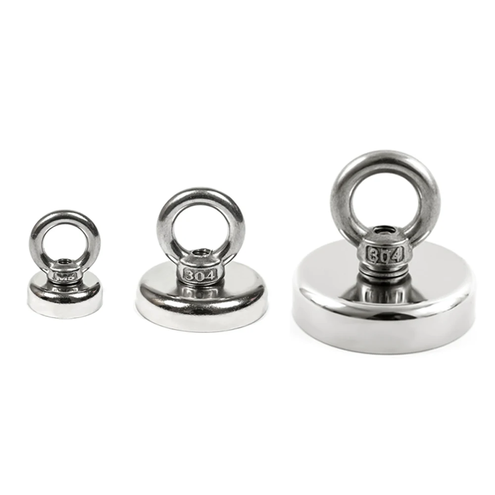 Strong Neodymium Magnet Salvage Magnet Deep Sea Fishing Magnets Holder Pulling M