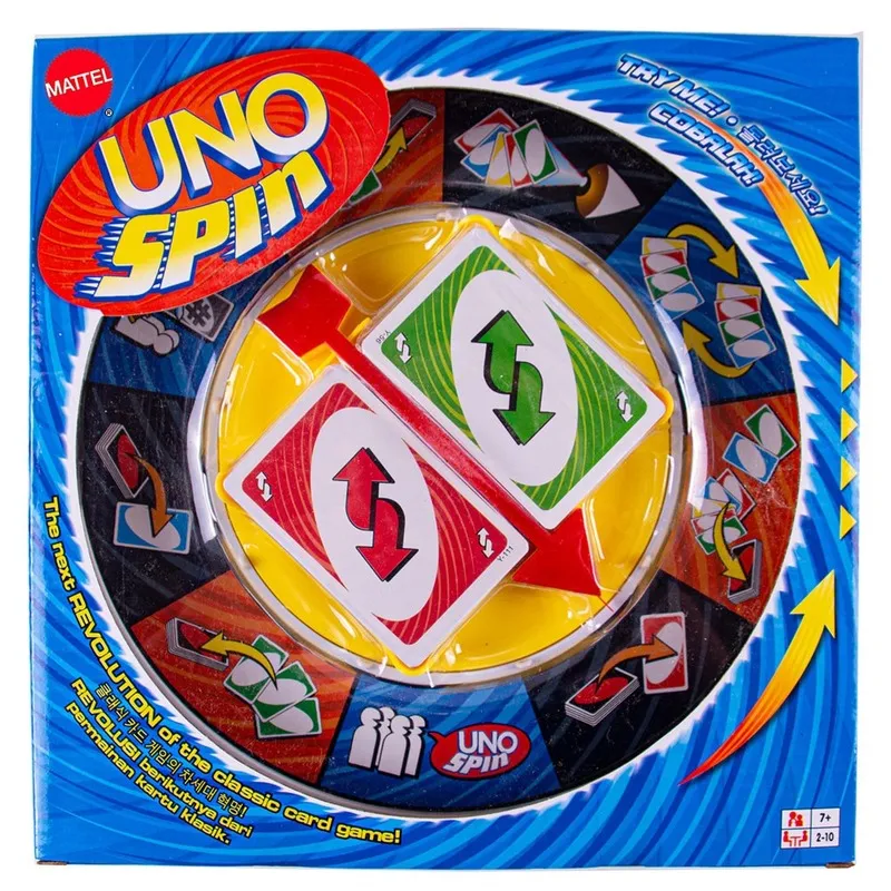 UNO Games SPIN Card Board Game Family Funny Entertainment Poker Playing Cards To