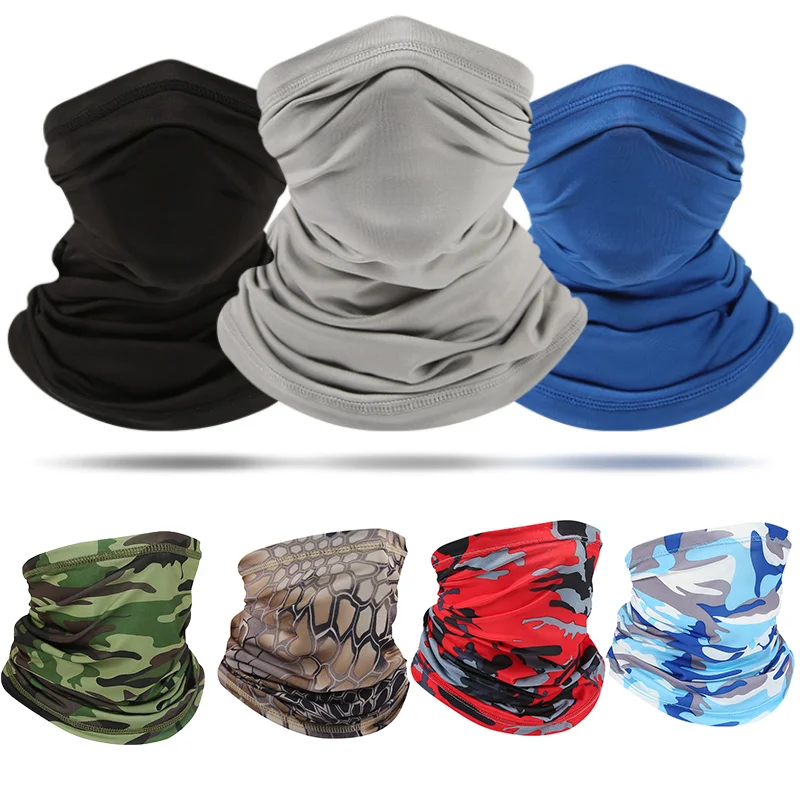 UV Protection Scarf Ice Silk Face Cover mask Neck Tube Quick-drying Outdoor Fish