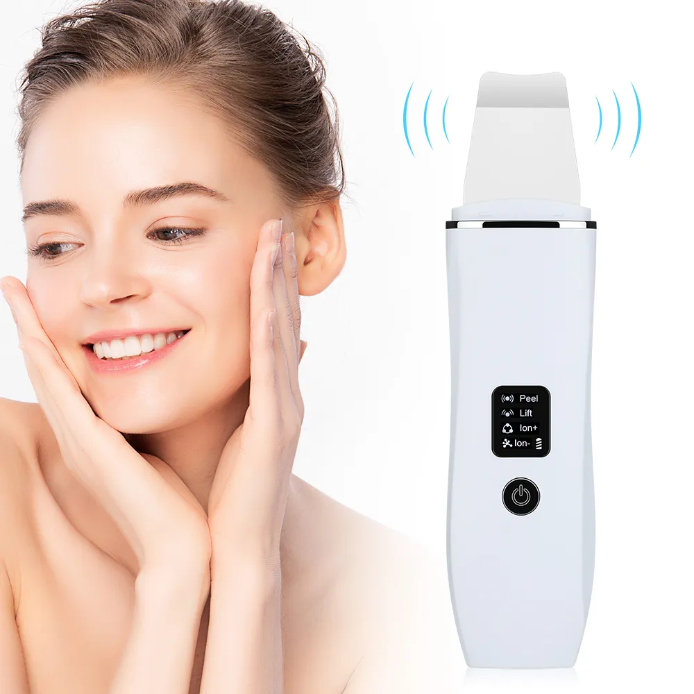 Ultrasonic Skin Scrubber Peeling Blackhead Remover Deep Face Cleaning Ultrasonic