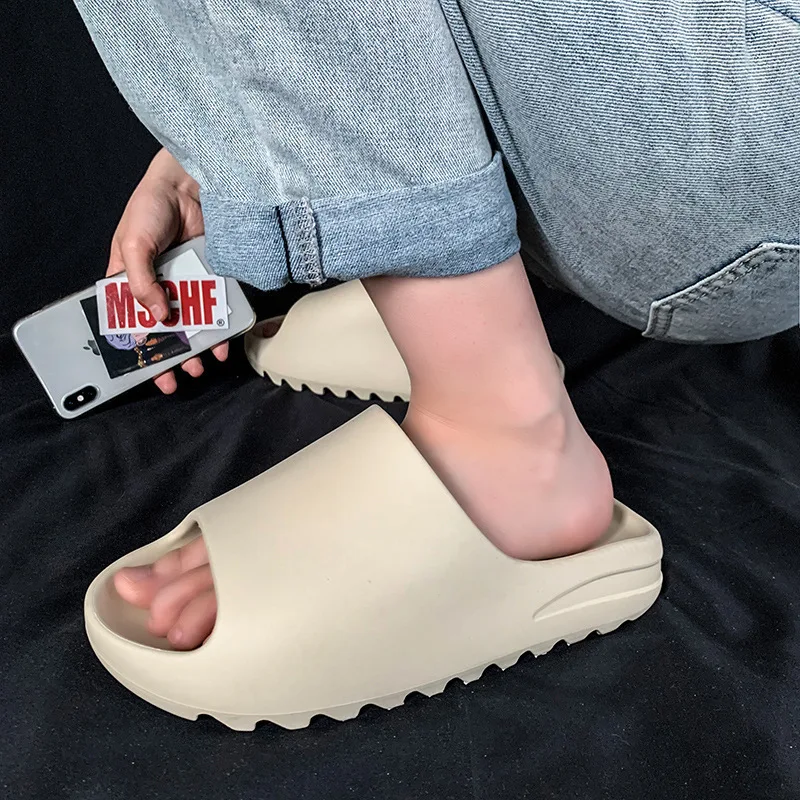 Unisex House Shoes Non-Slip thick Soft Platform Slide Sandals for Women Men Indo