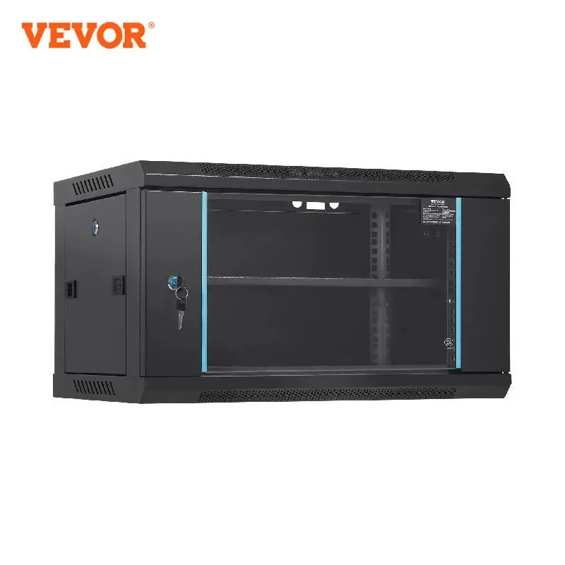 VEVOR Multifunctional Network Server Cabinet 9U/6U/12U Floor Standing/Wall Mount