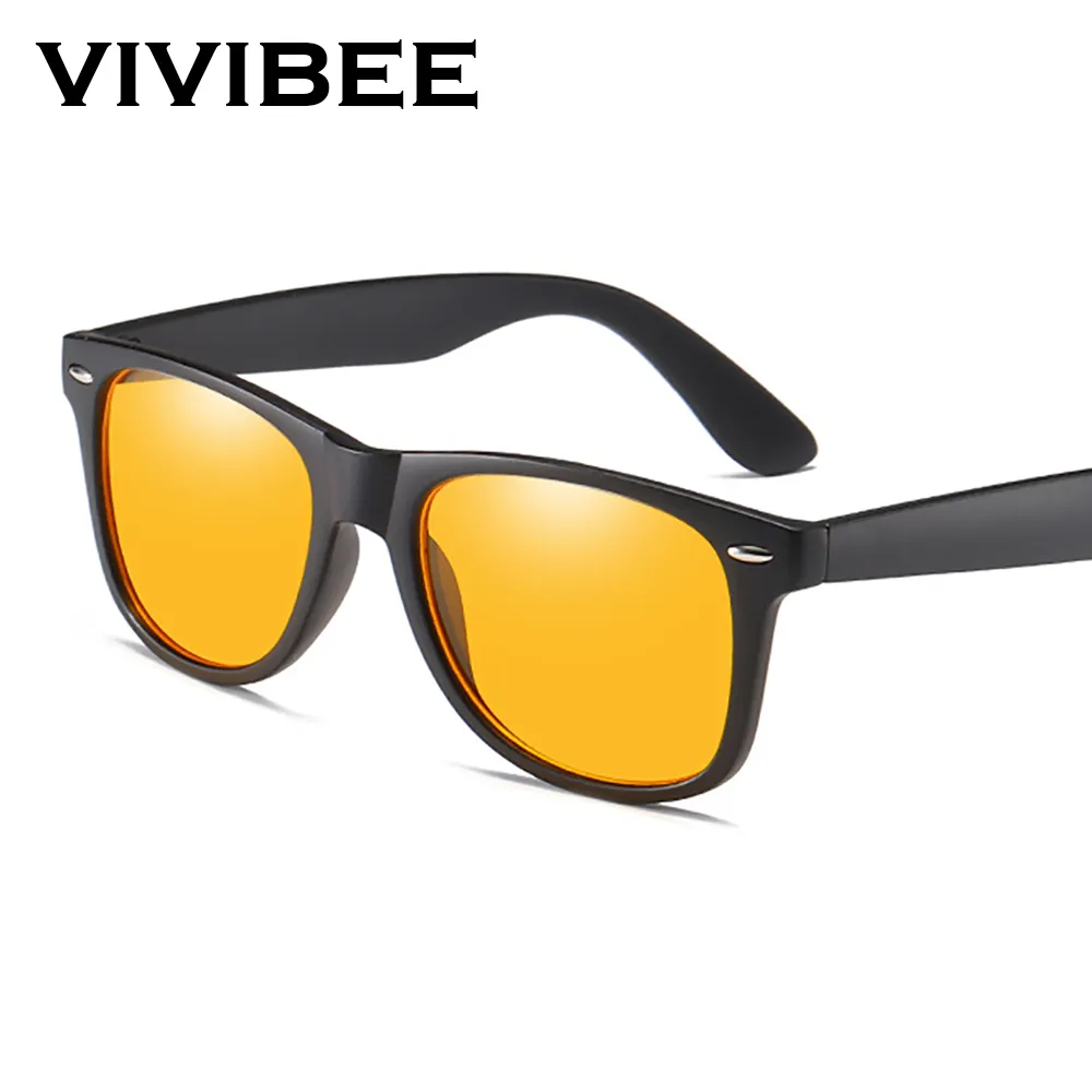 VIVIBEE Classic Square Gaming Blue Light Blocking Glasses Men Yellow Women Offic