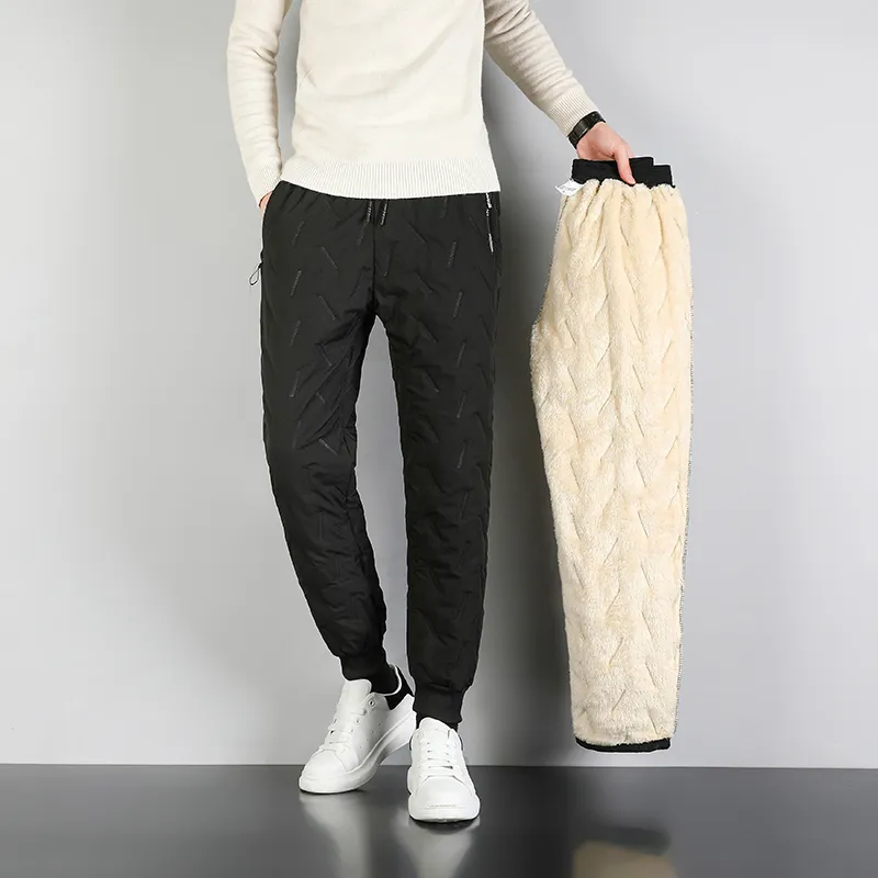 Winter Lambswool Warme Casual Broek Fitness Sportkleding Mannen Joggers Sportkle