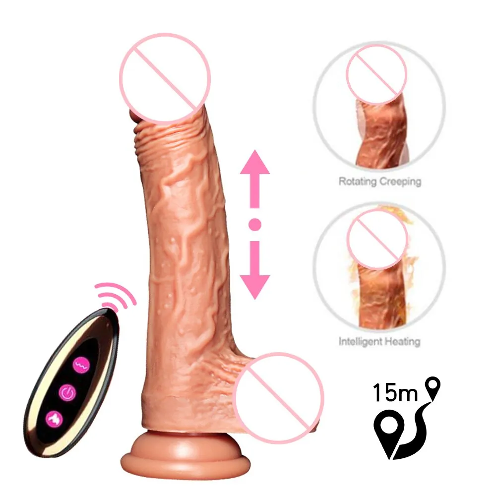 Wireless Remote Control Dildo Female Masturbation Sex Toys for Adult Telescopic 