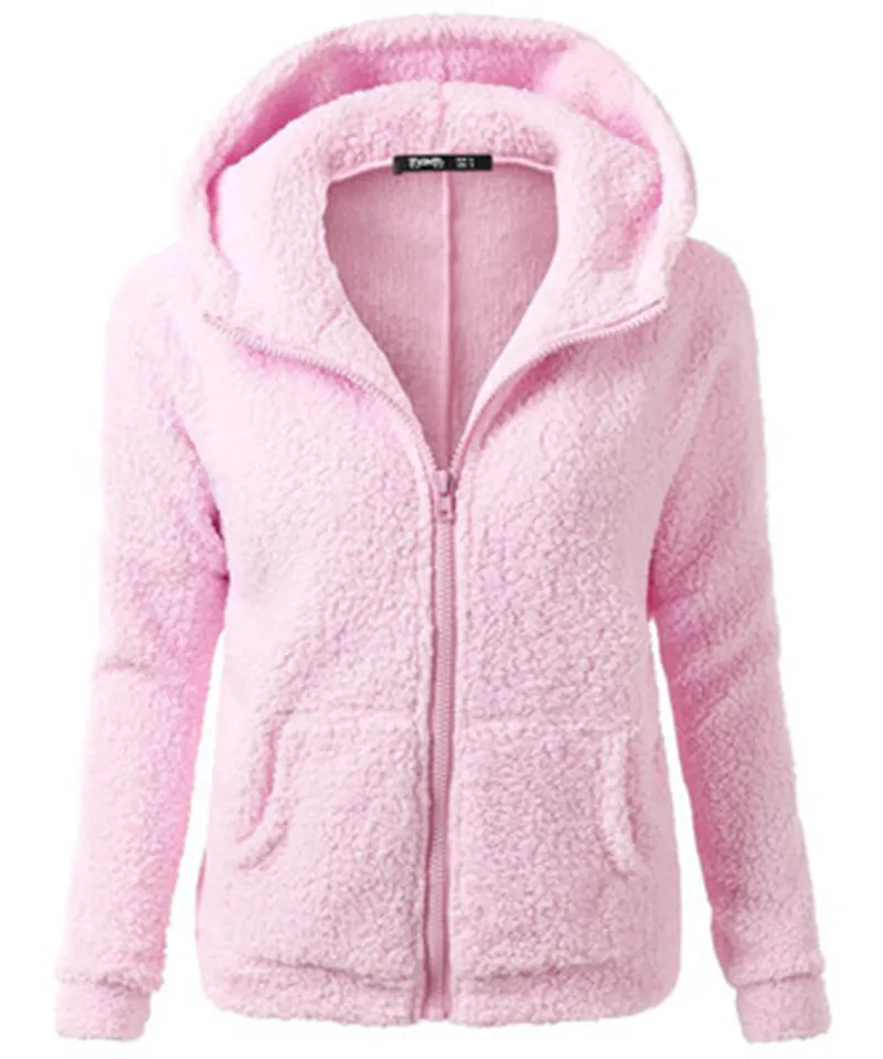 Women Autumn Winter Warm Hoodie Jacket Casual Female Hoodies Sweatershirt Zipper