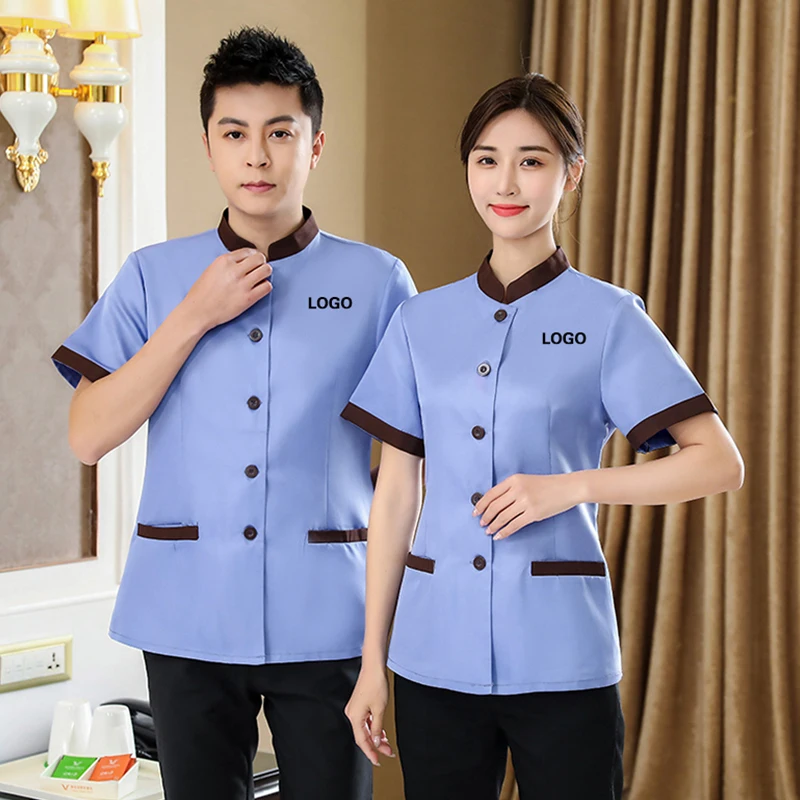 Women's Cleaning Work Uniforms Hotel Costume Housekeeping Waiter Clothes Restaur