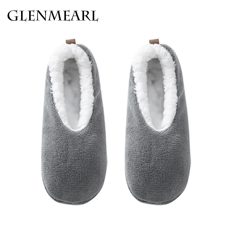 Women's Indoor Floor Socks Keep Warm Winter Men Non-slip Floor Shoes Soft Comfor