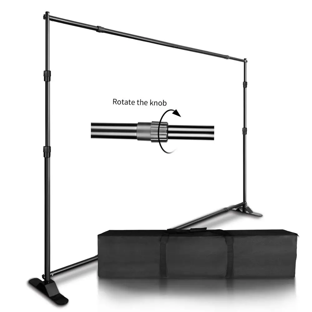 Double-Crossbar Backdrop Background Stand Frame Support System For Photography P