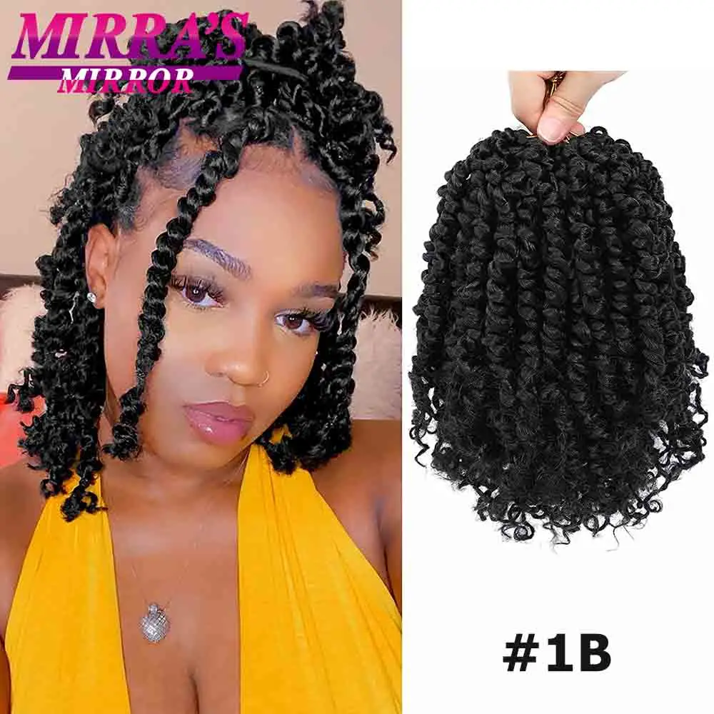 Passion Twist Crochet Hair 6/8/12/18 Inch Short Bob Pre-Looped Crochet Braids Fo