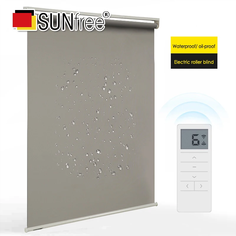 Sunfree intelligent Electric roller blinds DC 5V wireless lithium battery Oilpro