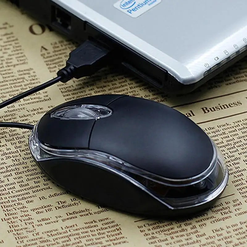 1Pcs Wired USB Optical 3-Button Mouse Computer Easy For Home Laptop Mouse Pc 202