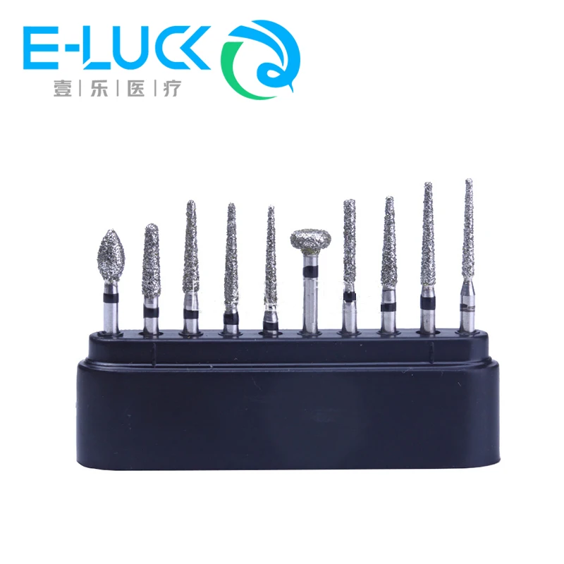 Dental Diamond Burs FG 1.6mm Polishing Drills High Speed Handpiece Dentistry Acc