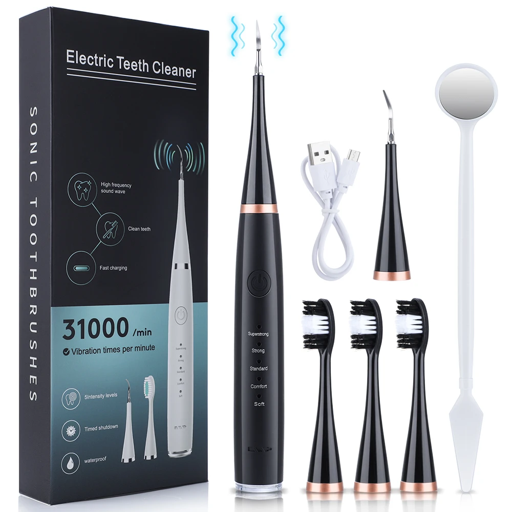 Toothbrush Ultrasonic Dental Scaler Teeth Whitening Cleaner Device Remove Dental