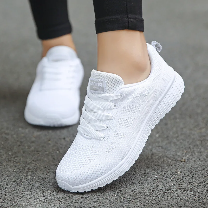 Women Casual Shoes Fashion Breathable Walking Mesh Flat Shoes Sneakers Women 202
