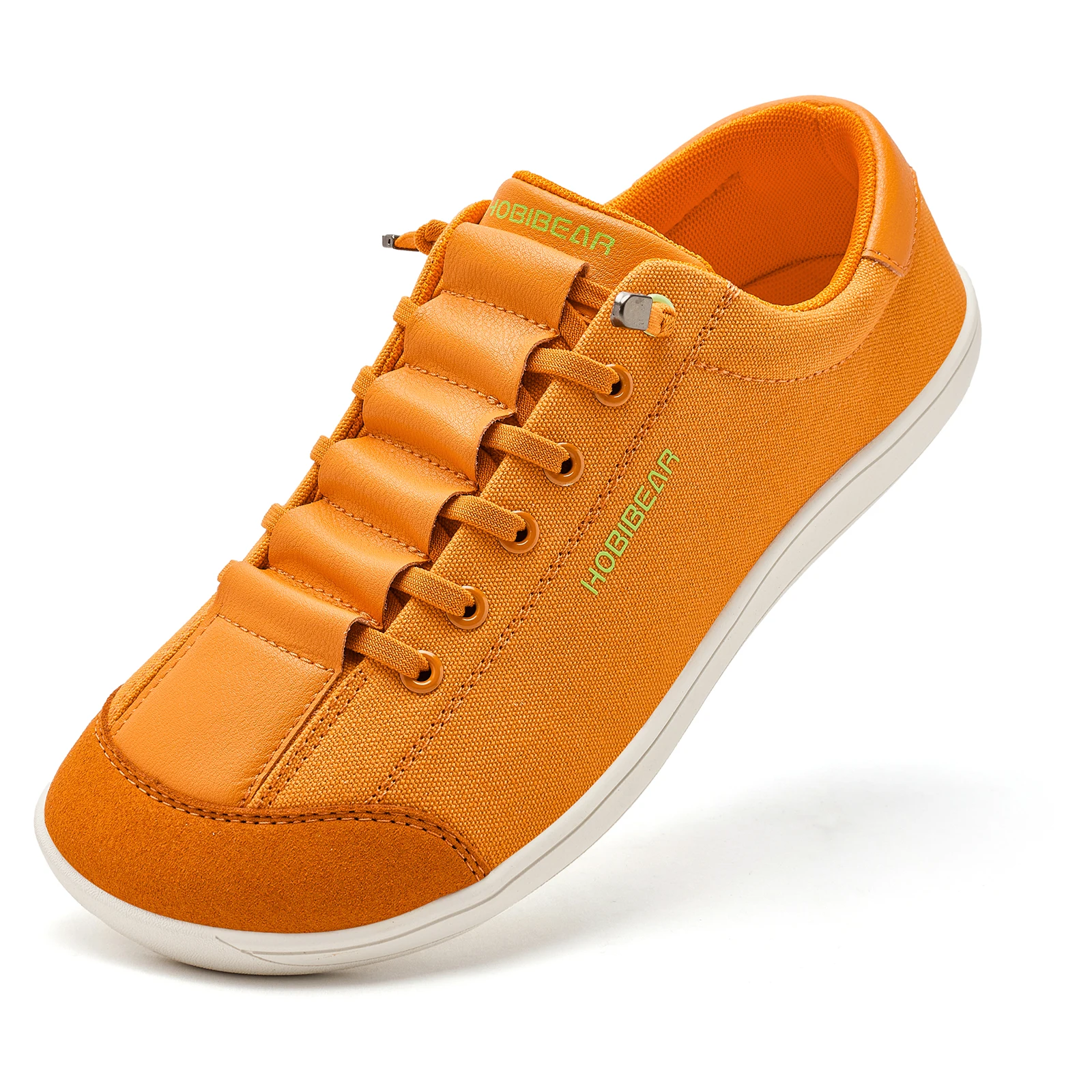 HOBIBEAR Wide Toe Barefoot Shoes for Unisex Minimalist Artificial Leather Sneake